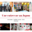 Visuel de la série d'articles « une entrevue au Japon » comprenant sept photos représentant le voyage effectué par l'équipe d'inno³